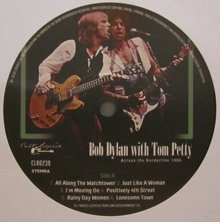 Bob Dylan With Tom Petty : Across The Borderline 1986 (LP, Album, S/Edition, Unofficial)
