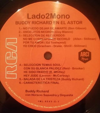 Buddy Richard : Buddy Richard En El Astor (LP, Album, Mono, Ltd, RE)