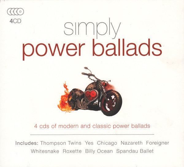 Various : Simply Power Ballads (4 CDs Of Modern And Classic Power Ballads) (Box + 4xCD, Comp)