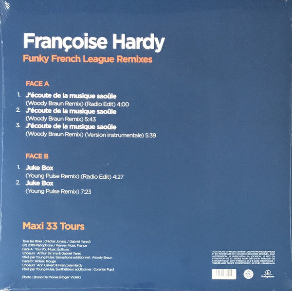 Françoise Hardy : Funky French League Remixes - J'écoute De La Musique Saoûle / Juke Box (12", Maxi)