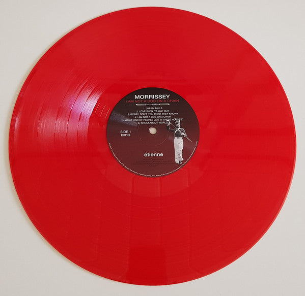 Morrissey : I Am Not A Dog On A Chain (LP, Album, Red)