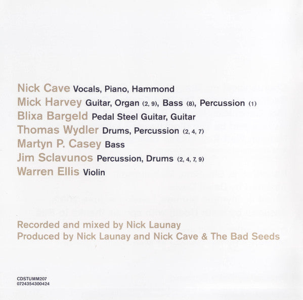 Nick Cave And The Bad Seeds* : Nocturama (CD, Album, Sli)