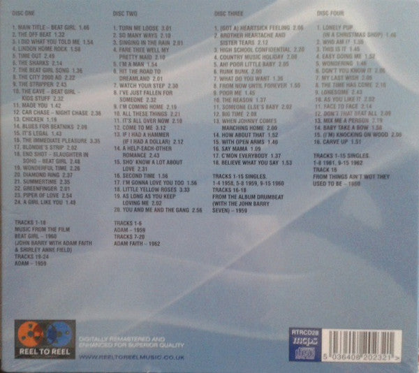 Adam Faith : Three Classic Albums Plus Singles (4xCD, Comp, RM)