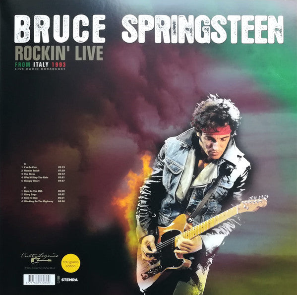 Bruce Springsteen : Rockin' Live From Italy 1993 Live Radio Broadcast (LP, Album, Unofficial, 180)