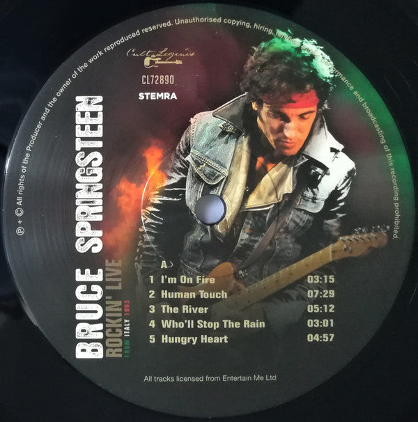 Bruce Springsteen : Rockin' Live From Italy 1993 Live Radio Broadcast (LP, Album, Unofficial, 180)