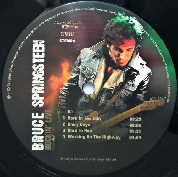 Bruce Springsteen : Rockin' Live From Italy 1993 Live Radio Broadcast (LP, Album, Unofficial, 180)