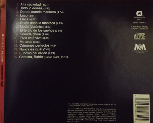 Andrés Calamaro : Alta Suciedad (CD, Album)