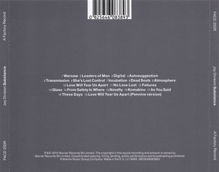 Joy Division : Substance (CD, Comp, RE, RM, RP, Opt)