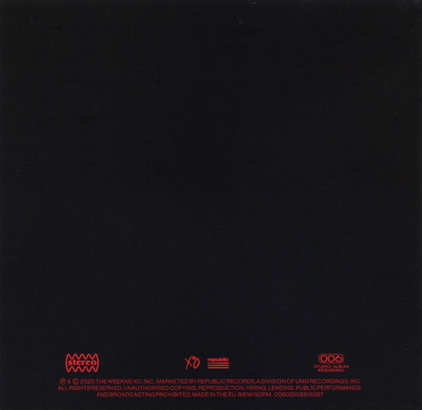 The Weeknd : After Hours (CD, Album)