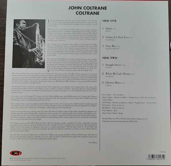 John Coltrane : Coltrane (LP, Mono, RE, Unofficial)