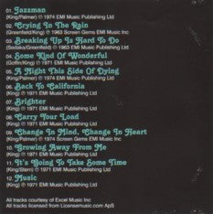 Carole King : Crying In The Rain (CD, Comp)