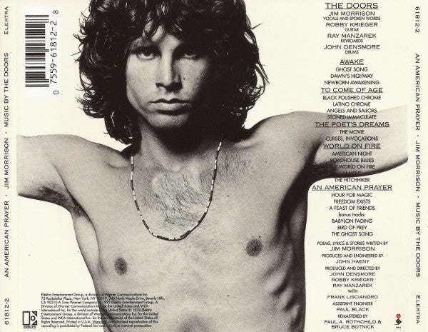 Jim Morrison Music By The Doors : An American Prayer (CD, Album, RE, RM)