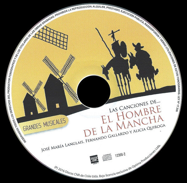 Mitch Leigh, Joe Darion : Las Canciones De El Hombre De La Mancha (CD)