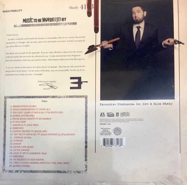 Eminem, Slim Shady : Music To Be Murdered By (2xLP, Album, Ltd, Red)