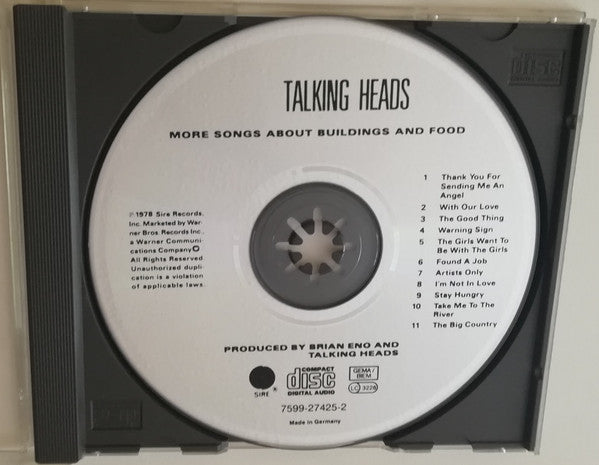 Talking Heads : More Songs About Buildings And Food (CD, Album, RE)
