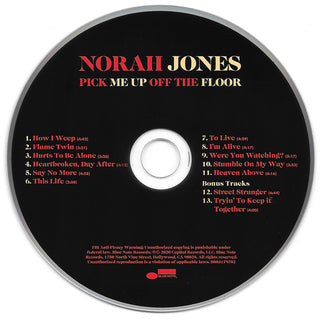 Norah Jones : Pick Me Up Off The Floor (CD, Album, Tar)