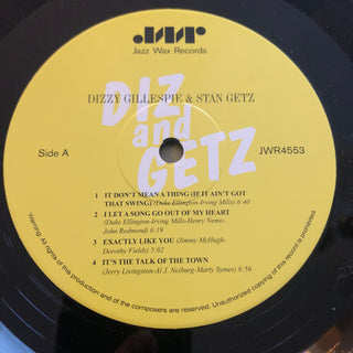 Dizzy Gillespie And Stan Getz : Diz And Getz (LP, Album, MP, RE, 180)
