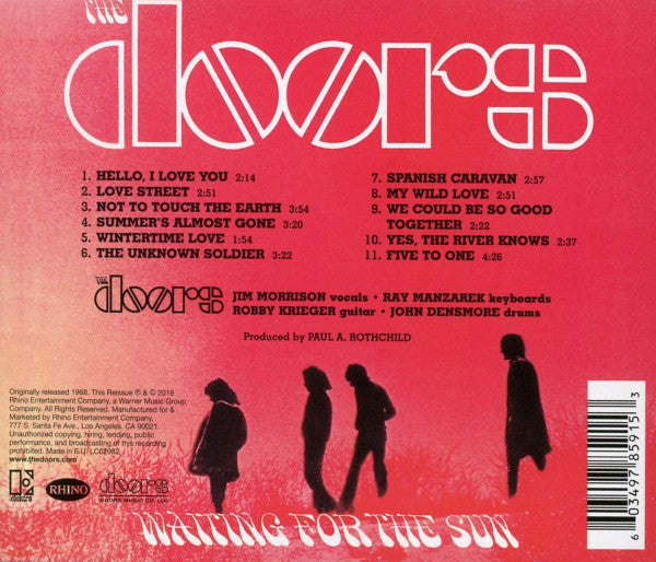 The Doors : Waiting For The Sun (CD, Album, RE, RM)