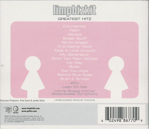Limpbizkit* : Greatest Hitz (CD, Comp)
