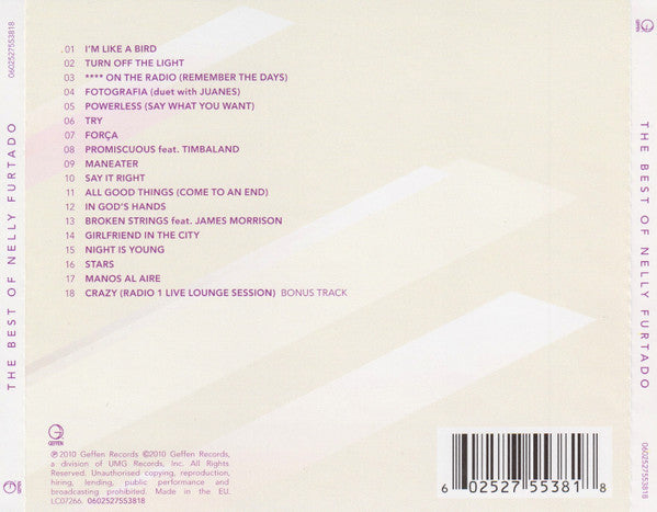 Nelly Furtado : The Best Of Nelly Furtado (CD, Comp)