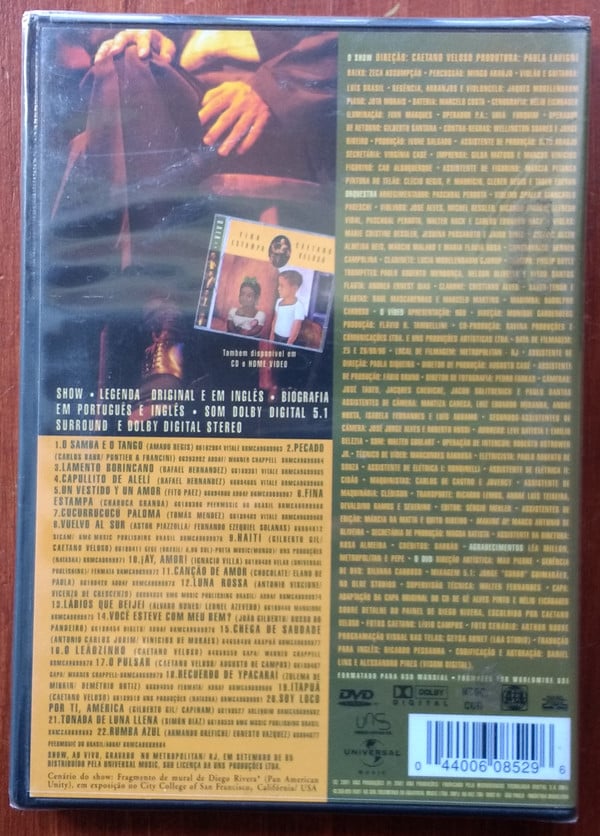 Caetano Veloso : Un Caballero De Fina Estampa (DVD-V, Album, NTSC)