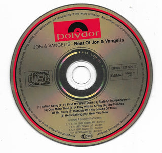 Jon & Vangelis : The Best Of Jon And Vangelis (CD, Comp)