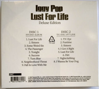 Iggy Pop : Lust For Life (2xCD, Album, Dlx, RE)