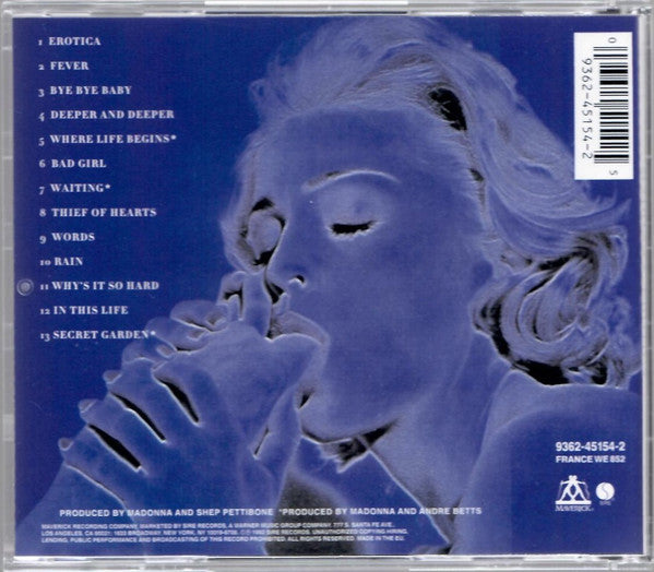 Madonna : Erotica (CD, Album)