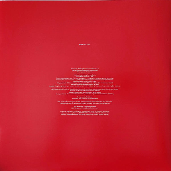 Pet Shop Boys : Behaviour (LP, Album, RE)
