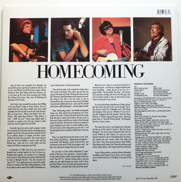Carl Perkins, Jerry Lee Lewis, Roy Orbison, Johnny Cash : Class Of '55: Memphis Rock & Roll Homecoming (LP, Album, RE)