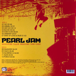 Pearl Jam : Glorified (Rare Sessions 1992-1993) (LP, Ltd, Unofficial)