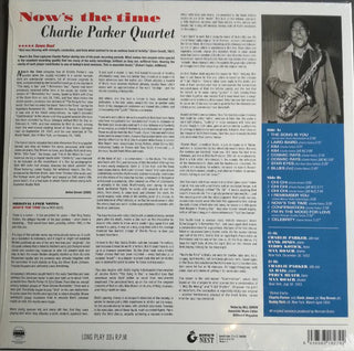 The Charlie Parker Quartet : Now's The Time (LP, Album, RE, RP, Yel)