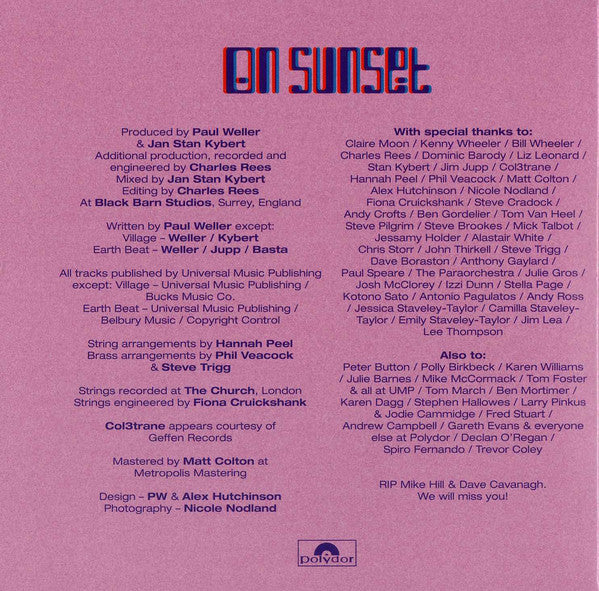 Paul Weller : On Sunset (CD, Album)