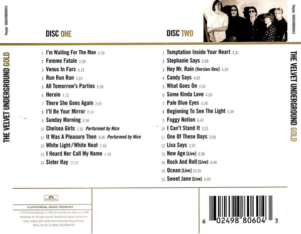 The Velvet Underground : Gold (2xCD, Comp)
