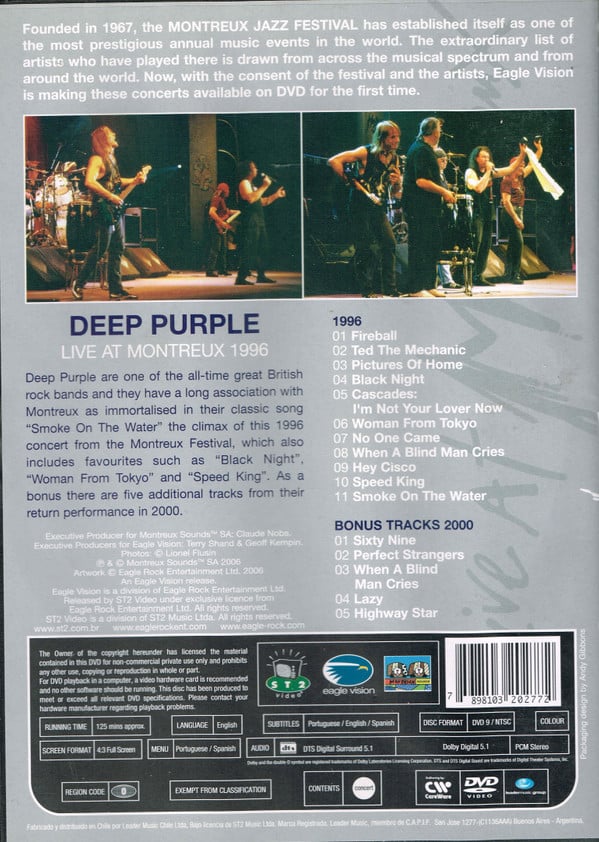Deep Purple : Live At Montreux 1996 (DVD-V, NTSC)
