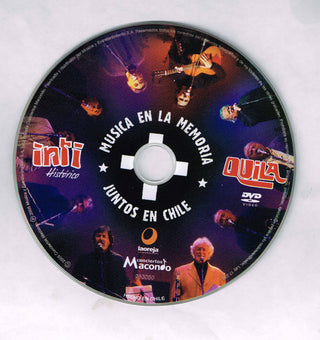 Inti Illimani Histórico & Quilapayún : Música En la Memoria, Inti + Quila, Juntos En Chile (DVD, Comp, NTSC)