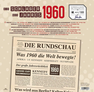 Various : Die Schlager Des Jahres 1960  (LP, Comp, Ltd, Num, Whi)