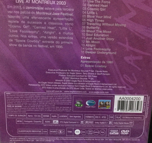 Jamiroquai : Live At Montreux 2003 (DVD-V, NTSC)