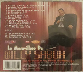 Willy Sabor : Lo Maravilloso de Willy Sabor (CD, Album)