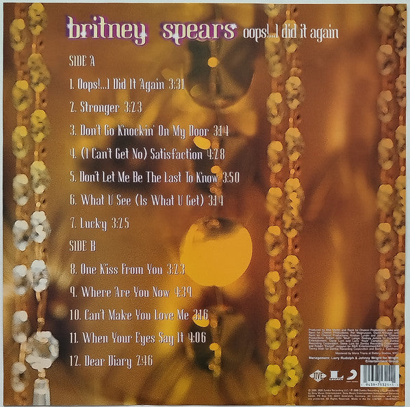 Britney Spears : Oops!...I Did It Again (LP, Album, Pic, RE, RM, 20t)