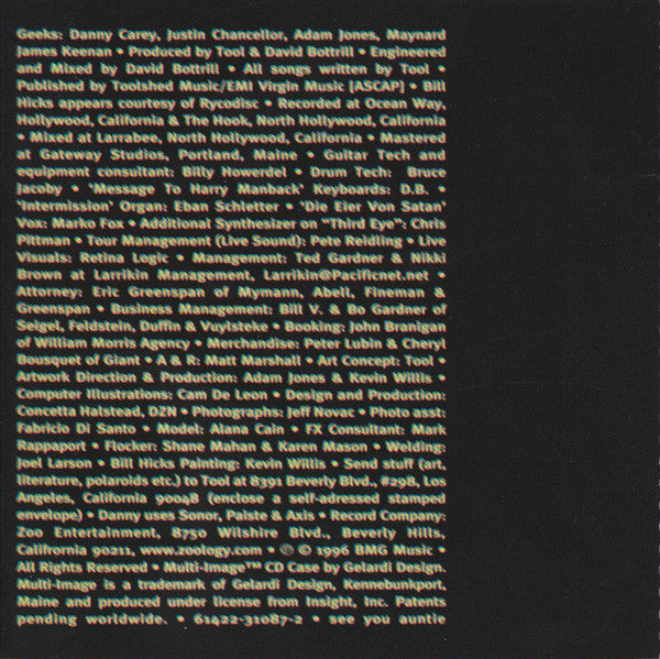 Tool (2) : Ænima (CD, Album, RE, Mul)