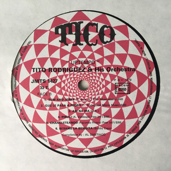 Tito Rodriguez & His Orchestra : Uptempo  (LP, Comp, Mar)