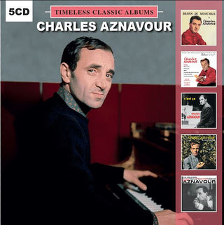 Charles Aznavour : Bravos Du Music-Hall / Believe In Me! / C'est Ça / Il Faut Savoir / The Time Is Now (5xCD, Album + Box, Comp)