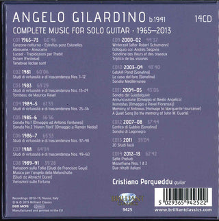 Angelo Gilardino - Cristiano Porqueddu : Complete Music For Solo Guitar · 1965–2013 (14xCD + Box)