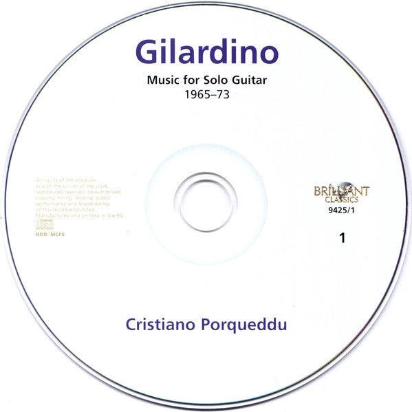 Angelo Gilardino - Cristiano Porqueddu : Complete Music For Solo Guitar · 1965–2013 (14xCD + Box)