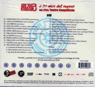 Illapu : A 30 Años del Regreso CD + DVD (2xCD, Album, Comp, NTSC)