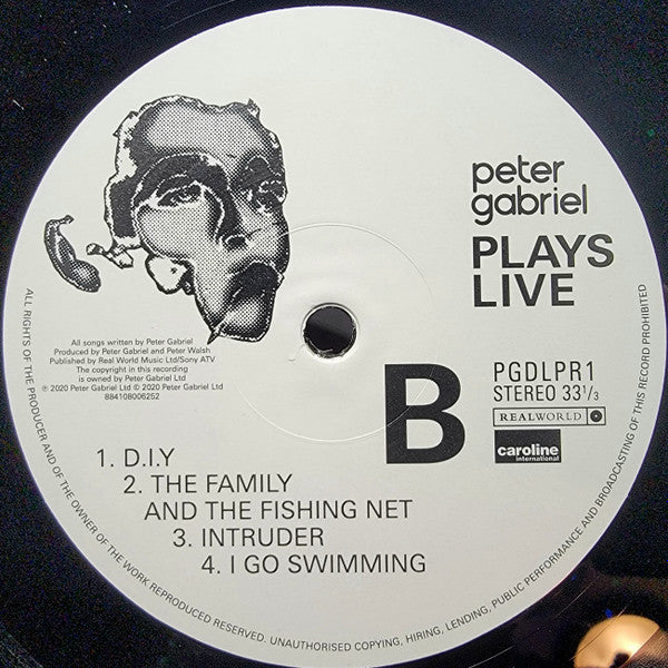 Peter Gabriel : Plays Live (2xLP, Album, RE, RM, 180)