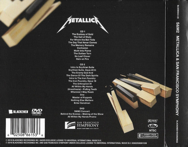 Metallica & San Francisco Symphony : S&M2 (2xCD, Album + DVD-V, NTSC + Dlx, Dig)