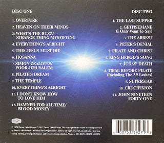 Various, Andrew Lloyd Webber & Tim Rice* : Jesus Christ Superstar (2xCD, Album, RE, RM, Son)