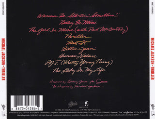 Michael Jackson : Thriller (CD, Album, RE, Son)